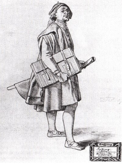 Spitzweg as City Clerk of Nuremberg by Jan Vermeer van Delft